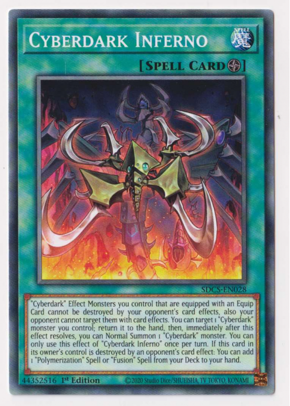 Cyberdark Inferno (Common) : SDCS-EN028 - Yu-Gi-Oh! Single Card
