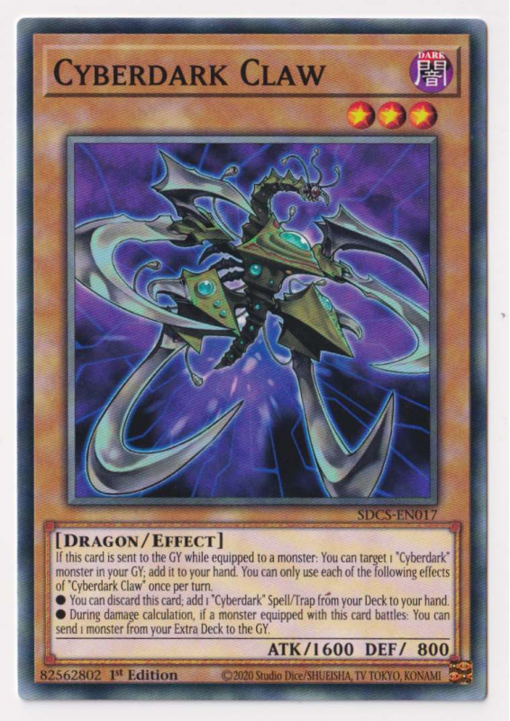 Cyberdark Claw (Common) : SDCS-EN017 - Yu-Gi-Oh! Single Card