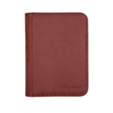 Ultra Pro Suede Collection Zippered 4-Pocket Premium PRO-Binder - Ruby - Image 2