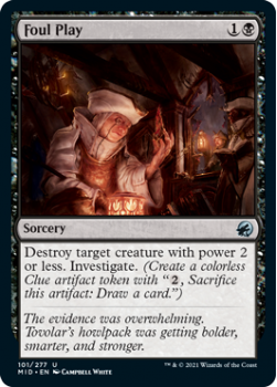 Foul Play (FOIL) : INNISTRAD MIDNIGHT HUNT 101/277 - Magic the Gathering Single Card