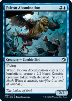 Falcon Abomination (FOIL) : INNISTRAD MIDNIGHT HUNT 052/277 - Magic the Gathering Single Card