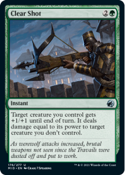 Clear Shot : INNISTRAD MIDNIGHT HUNT 176/277 - Magic the Gathering Single Card