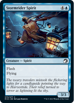 Stormrider Spirit (FOIL) : INNISTRAD MIDNIGHT HUNT 079/277 - Magic the Gathering Single Card