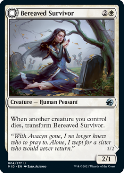 Bereaved Survivor // Dauntless Avenger : INNISTRAD MIDNIGHT HUNT 004/277 - Magic the Gathering Single Card