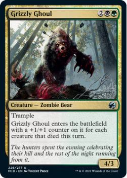 Grizzly Ghoul : INNISTRAD MIDNIGHT HUNT 226/277 - Magic the Gathering Single Card