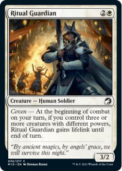 Ritual Guardian (FOIL) : INNISTRAD MIDNIGHT HUNT 030/277 - Magic the Gathering Single Card