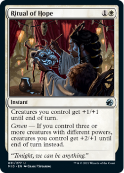 Ritual of Hope (FOIL) : INNISTRAD MIDNIGHT HUNT 031/277 - Magic the Gathering Single Card