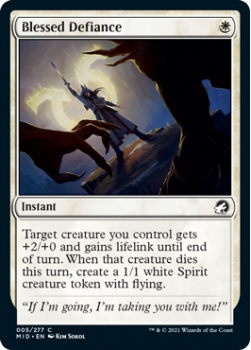 Blessed Defiance : INNISTRAD MIDNIGHT HUNT 005/277 - Magic the Gathering Single Card