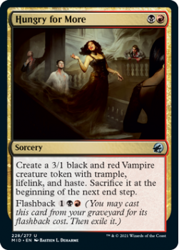 Hungry for More : INNISTRAD MIDNIGHT HUNT 228/277 - Magic the Gathering Single Card