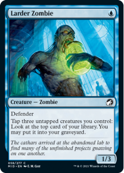 Larder Zombie (FOIL) : INNISTRAD MIDNIGHT HUNT 058/277 - Magic the Gathering Single Card
