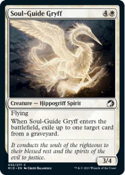 Soul-Guide Gryff (FOIL) : INNISTRAD MIDNIGHT HUNT 035/277 - Magic the Gathering Single Card