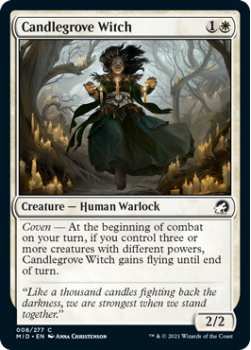 Candlegrove Witch (FOIL) : INNISTRAD MIDNIGHT HUNT 008/277 - Magic the Gathering Single Card