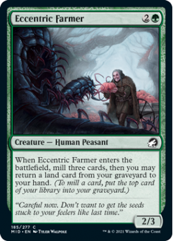 Eccentric Farmer (FOIL) : INNISTRAD MIDNIGHT HUNT 185/277 - Magic the Gathering Single Card