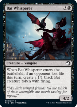 Bat Whisperer (FOIL) : INNISTRAD MIDNIGHT HUNT 086/277 - Magic the Gathering Single Card