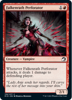 Falkenrath Perforator : INNISTRAD MIDNIGHT HUNT 136/277 - Magic the Gathering Single Card