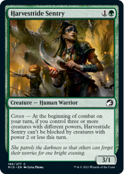 Harvesttide Sentry (FOIL) : INNISTRAD MIDNIGHT HUNT 186/277 - Magic the Gathering Single Card