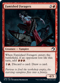Famished Foragers (FOIL) : INNISTRAD MIDNIGHT HUNT 138/277 - Magic the Gathering Single Card