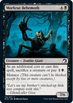 Morkrut Behemoth (FOIL) : INNISTRAD MIDNIGHT HUNT 114/277 - Magic the Gathering Single Card