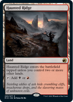 Haunted Ridge (FOIL) : INNISTRAD MIDNIGHT HUNT 263/277 - Magic the Gathering Single Card