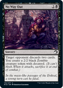 No Way Out (FOIL) : INNISTRAD MIDNIGHT HUNT 116/277 - Magic the Gathering Single Card