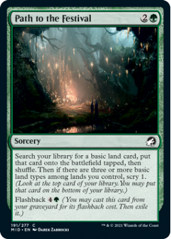 Path to the Festival (FOIL) : INNISTRAD MIDNIGHT HUNT 191/277 - Magic the Gathering Single Card