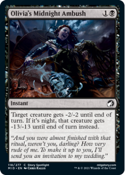 Olivia's Midnight Ambush : INNISTRAD MIDNIGHT HUNT 118/277 - Magic the Gathering Single Card