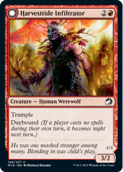 Harvesttide Infiltrator // Harvesttide Assailant : INNISTRAD MIDNIGHT HUNT 143/277 - Magic the Gathering Single Card