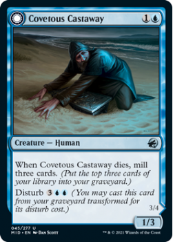 Covetous Castaway // Ghostly Castigator (FOIL) : INNISTRAD MIDNIGHT HUNT 045/277 - Magic the Gathering Single Card