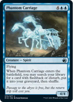 Phantom Carriage : INNISTRAD MIDNIGHT HUNT 070/277 - Magic the Gathering Single Card