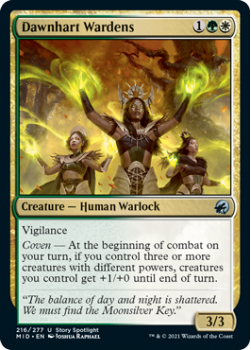 Dawnhart Wardens (FOIL) : INNISTRAD MIDNIGHT HUNT 216/277 - Magic the Gathering Single Card