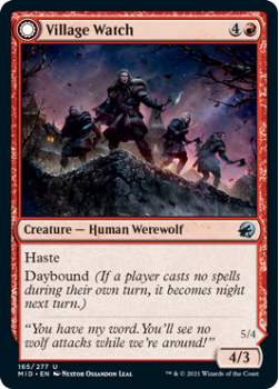 Village Watch // Village Reavers (FOIL) : INNISTRAD MIDNIGHT HUNT 165/277 - Magic the Gathering Single Card