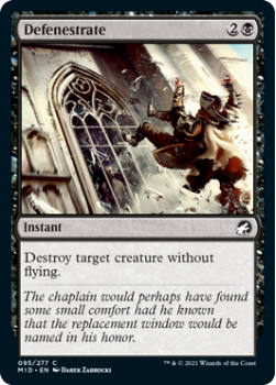 Defenestrate (FOIL) : INNISTRAD MIDNIGHT HUNT 095/277 - Magic the Gathering Single Card