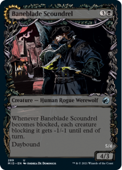 Baneblade Scoundrel // Baneclaw Marauder (FOIL) : INNISTRAD MIDNIGHT HUNT 289 - Magic the Gathering Single Card