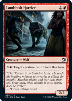Lambholt Harrier : INNISTRAD MIDNIGHT HUNT 145/277 - Magic the Gathering Single Card