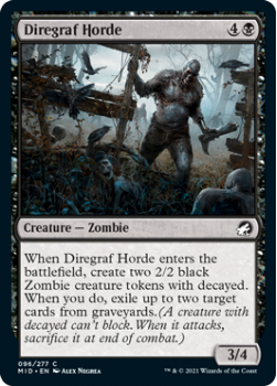 Diregraf Horde : INNISTRAD MIDNIGHT HUNT 096/277 - Magic the Gathering Single Card