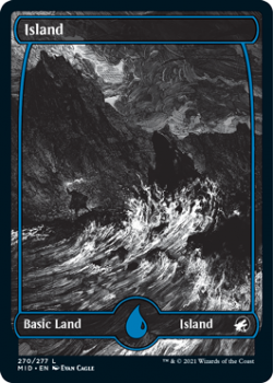 Island : INNISTRAD MIDNIGHT HUNT 270/277 - Magic the Gathering Single Card