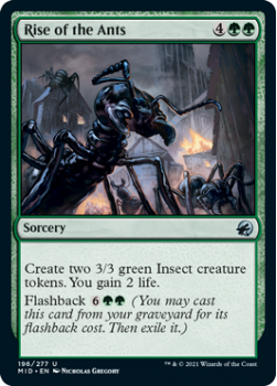 Rise of the Ants (FOIL) : INNISTRAD MIDNIGHT HUNT 196/277 - Magic the Gathering Single Card