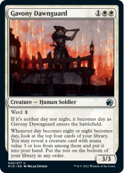 Gavony Dawnguard : INNISTRAD MIDNIGHT HUNT 020/277 - Magic the Gathering Single Card