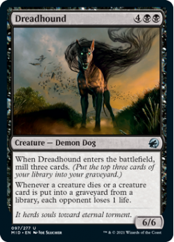 Dreadhound : INNISTRAD MIDNIGHT HUNT 097/277 - Magic the Gathering Single Card
