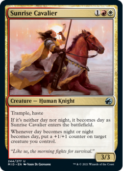Sunrise Cavalier : INNISTRAD MIDNIGHT HUNT 244/277 - Magic the Gathering Single Card