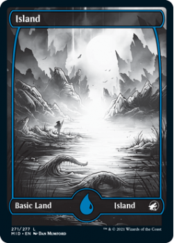 Island : INNISTRAD MIDNIGHT HUNT 271/277 - Magic the Gathering Single Card