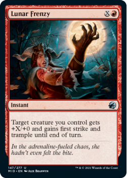 Lunar Frenzy : INNISTRAD MIDNIGHT HUNT 147/277 - Magic the Gathering Single Card