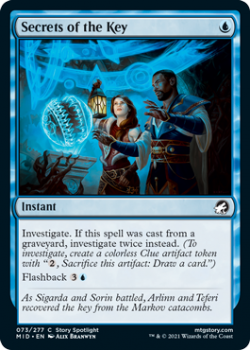 Secrets of the Key (FOIL) : INNISTRAD MIDNIGHT HUNT 073/277 - Magic the Gathering Single Card
