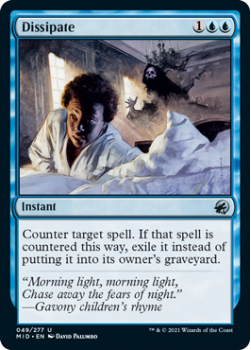 Dissipate : INNISTRAD MIDNIGHT HUNT 049/277 - Magic the Gathering Single Card