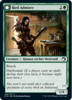 Bird Admirer // Wing Shredder (FOIL) : INNISTRAD MIDNIGHT HUNT 169/277 - Magic the Gathering Single Card
