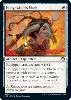 Hedgewitch's Mask (FOIL) : INNISTRAD MIDNIGHT HUNT 023/277 - Magic the Gathering Single Card