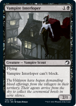 Vampire Interloper : INNISTRAD MIDNIGHT HUNT 125/277 - Magic the Gathering Single Card