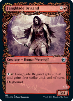 Fangblade Brigand // Fangblade Eviscerator (Showcase) (FOIL) : INNISTRAD MIDNIGHT HUNT 292 - Magic the Gathering Single Card