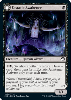 Ecstatic Awakener // Awoken Demon : INNISTRAD MIDNIGHT HUNT 100/277 - Magic the Gathering Single Card
