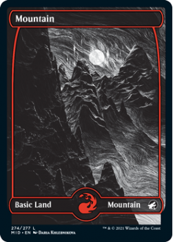 Mountain : INNISTRAD MIDNIGHT HUNT 274/277 - Magic the Gathering Single Card